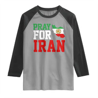 Pray For Iran Raglan Shirt Anti War Protest Apparel Gift