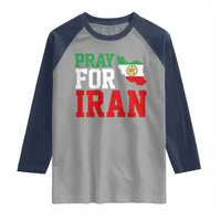 Pray For Iran Raglan Shirt Anti War Protest Apparel Gift