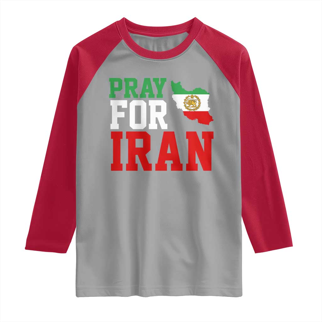 Pray For Iran Raglan Shirt Anti War Protest Apparel Gift