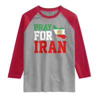 Pray For Iran Raglan Shirt Anti War Protest Apparel Gift