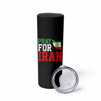 Pray For Iran Skinny Tumbler Anti War Protest Apparel Gift