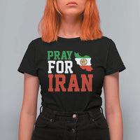 Pray For Iran T Shirt For Women Anti War Protest Apparel Gift