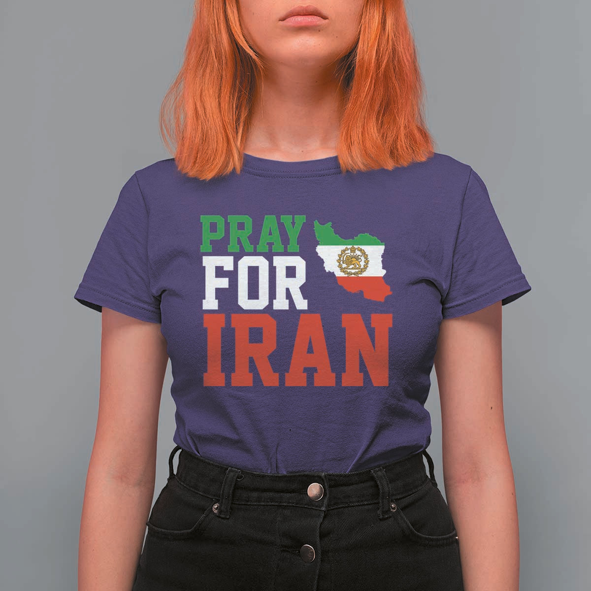 Pray For Iran T Shirt For Women Anti War Protest Apparel Gift