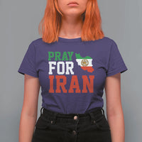 Pray For Iran T Shirt For Women Anti War Protest Apparel Gift