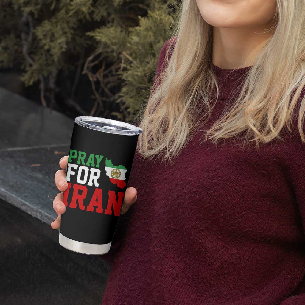 Pray For Iran Tumbler Cup Anti War Protest Apparel Gift