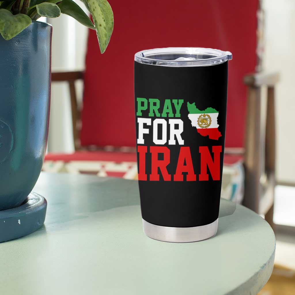 Pray For Iran Tumbler Cup Anti War Protest Apparel Gift