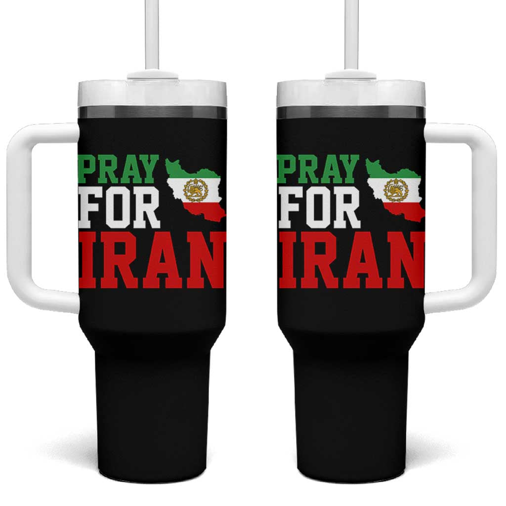 Pray For Iran Tumbler With Handle Anti War Protest Apparel Gift