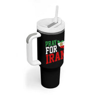 Pray For Iran Tumbler With Handle Anti War Protest Apparel Gift