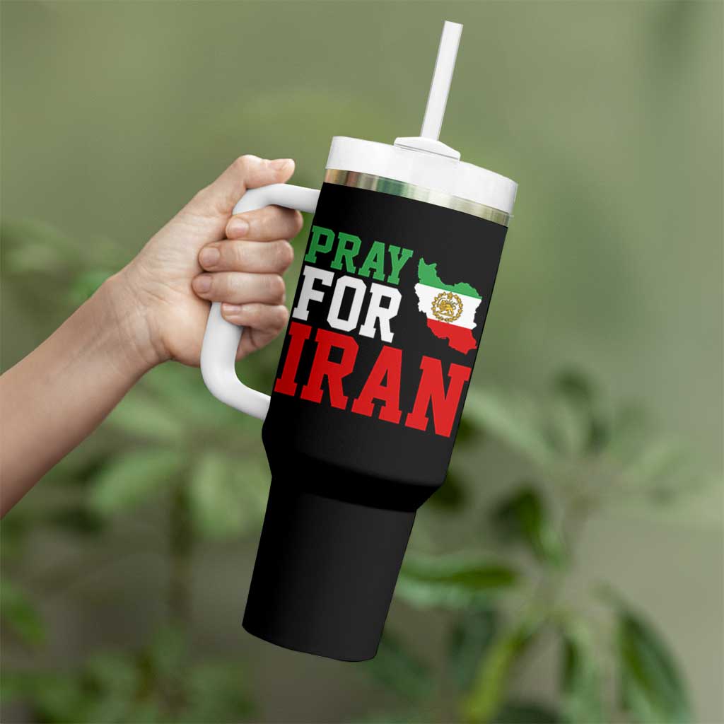 Pray For Iran Tumbler With Handle Anti War Protest Apparel Gift