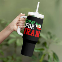 Pray For Iran Tumbler With Handle Anti War Protest Apparel Gift