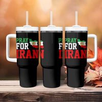 Pray For Iran Tumbler With Handle Anti War Protest Apparel Gift