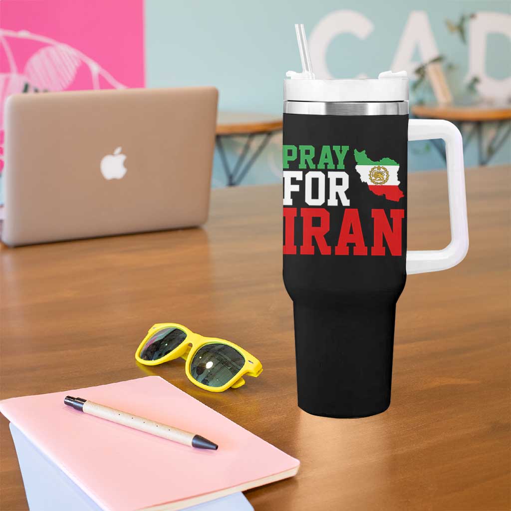 Pray For Iran Tumbler With Handle Anti War Protest Apparel Gift