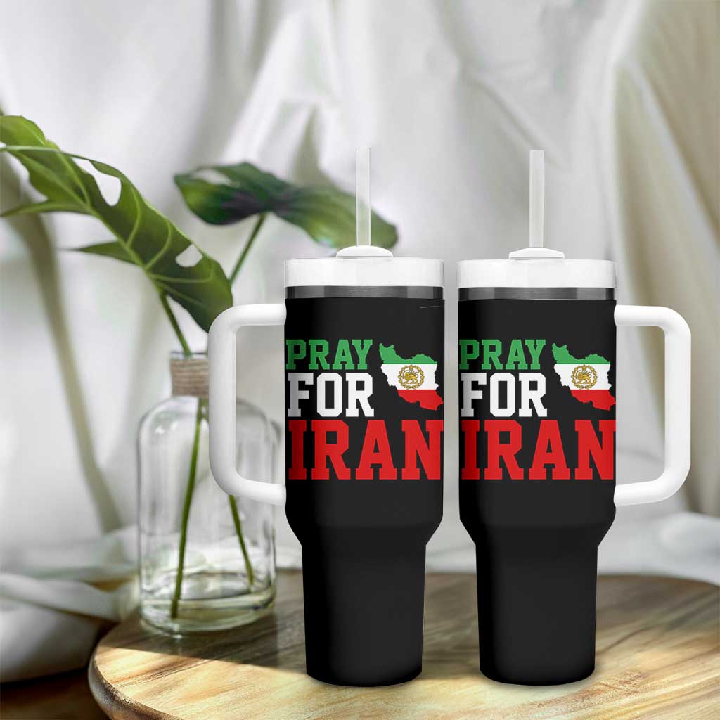 Pray For Iran Tumbler With Handle Anti War Protest Apparel Gift