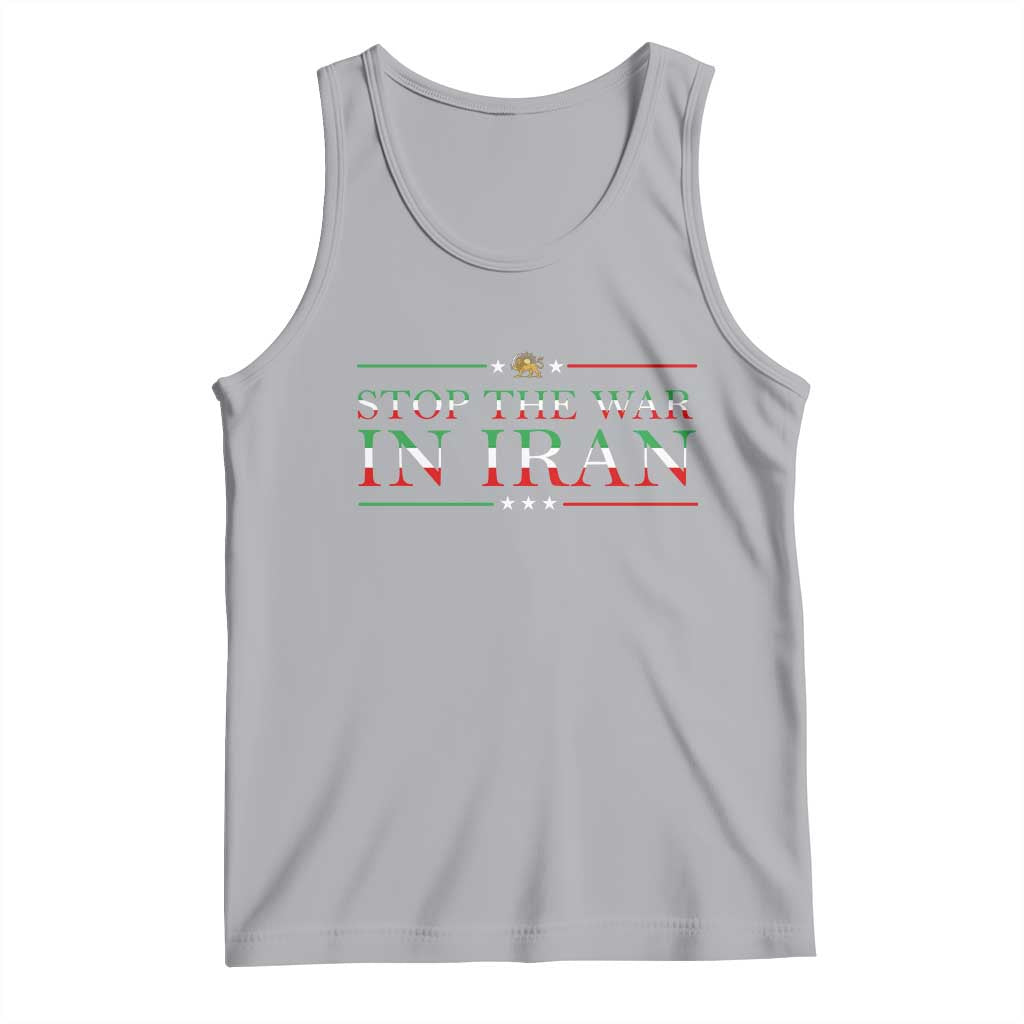 Stop The War In Iran Tank Top Anti War Protest
