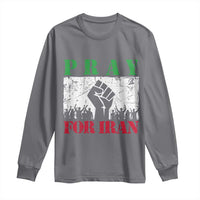 Pray For Iran Long Sleeve Shirt Support Iranian People Peace
