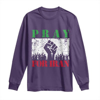 Pray For Iran Long Sleeve Shirt Support Iranian People Peace