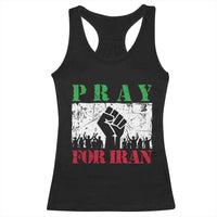 Pray For Iran Racerback Tank Top Support Iranian People Peace