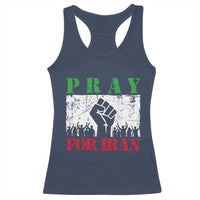 Pray For Iran Racerback Tank Top Support Iranian People Peace