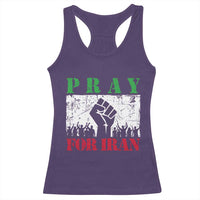 Pray For Iran Racerback Tank Top Support Iranian People Peace