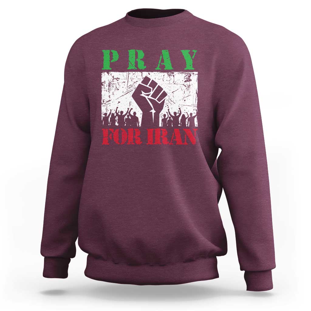 Pray For Iran Sweatshirt Support Iranian People Peace