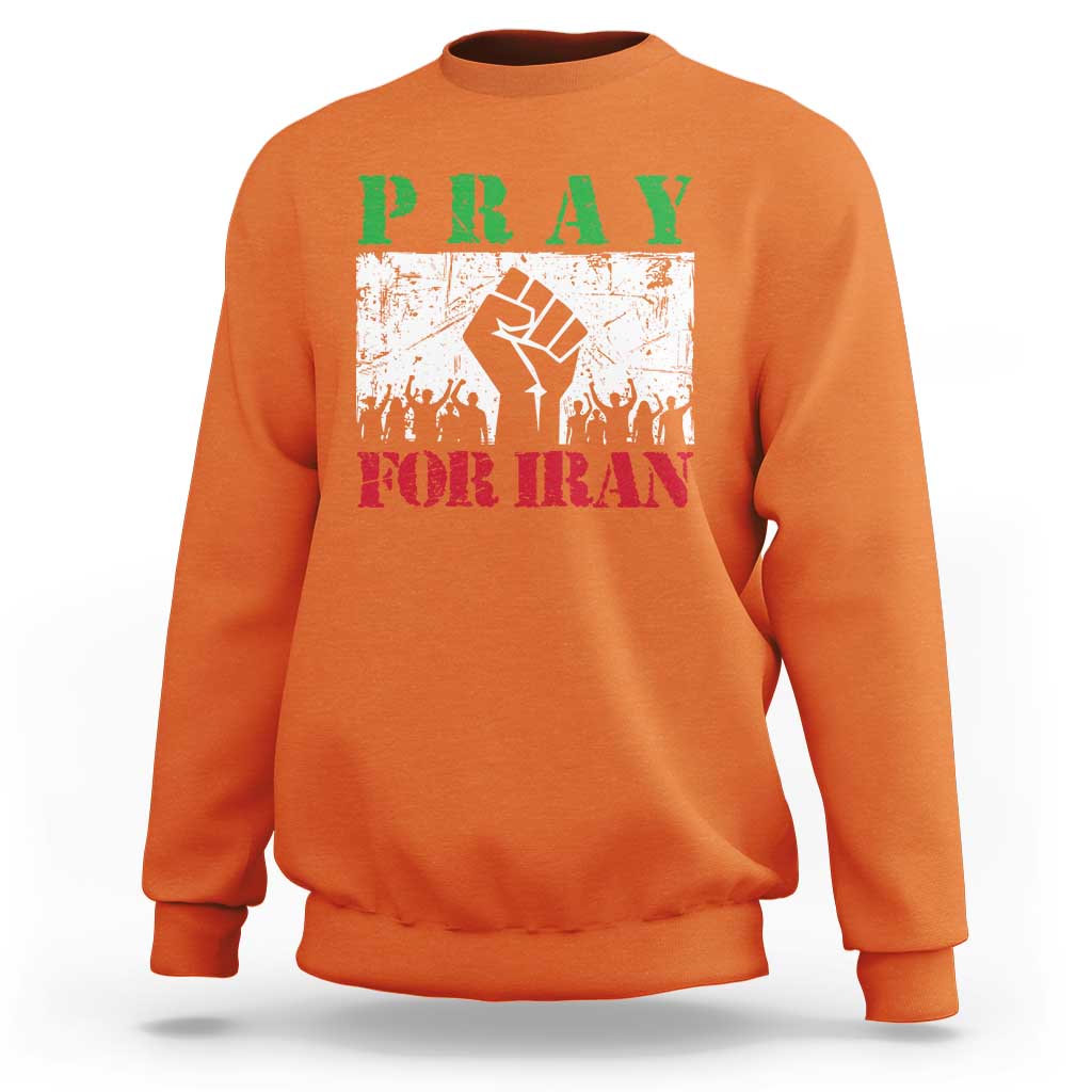 Pray For Iran Sweatshirt Support Iranian People Peace
