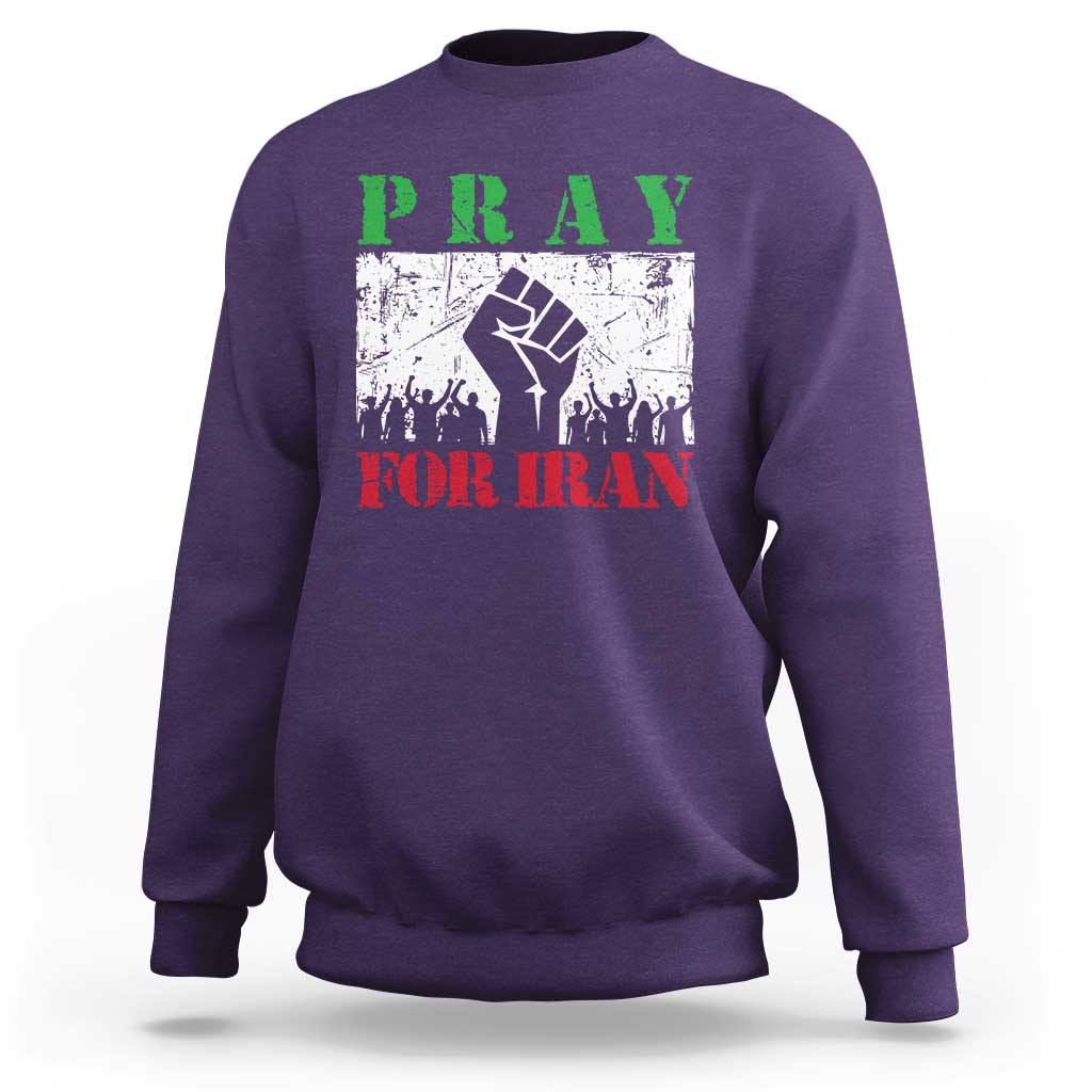 Pray For Iran Sweatshirt Support Iranian People Peace