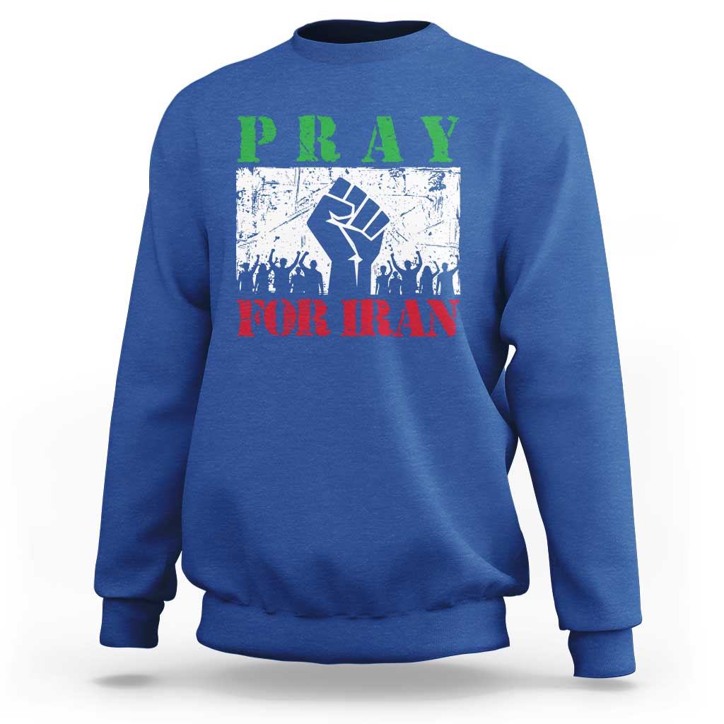 Pray For Iran Sweatshirt Support Iranian People Peace