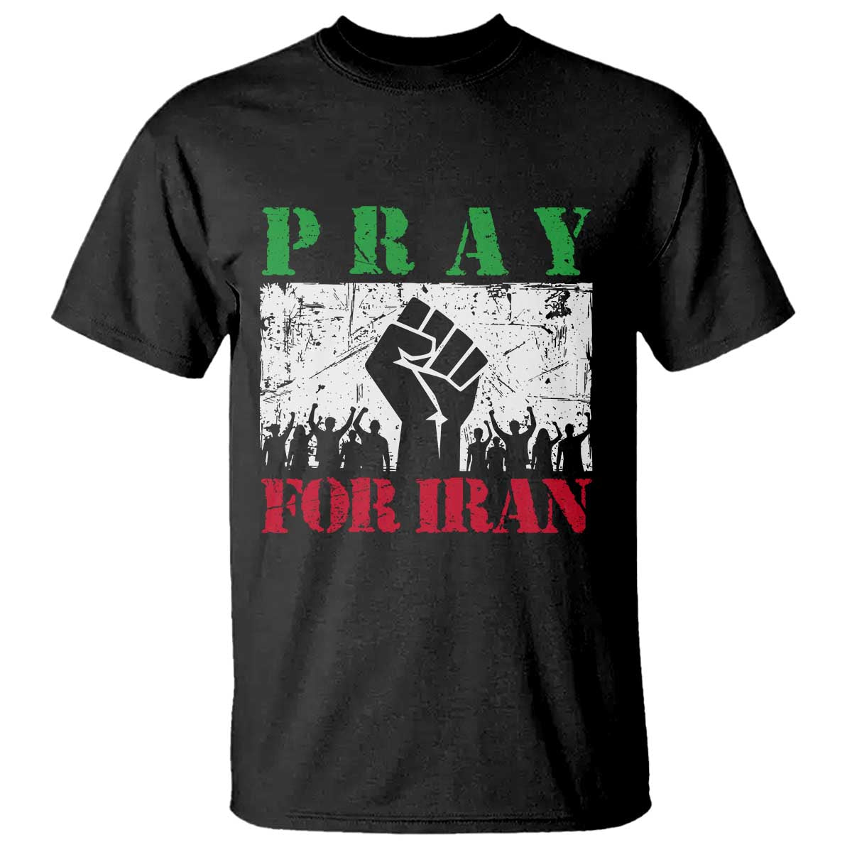 Pray For Iran T Shirt Support Iranian People Peace