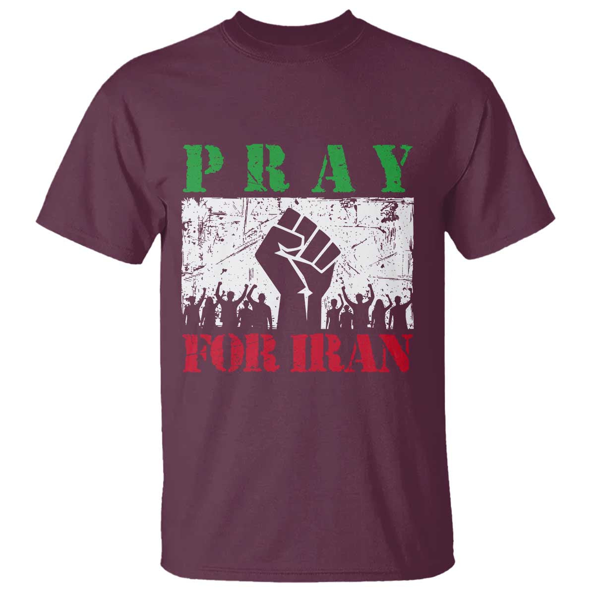 Pray For Iran T Shirt Support Iranian People Peace