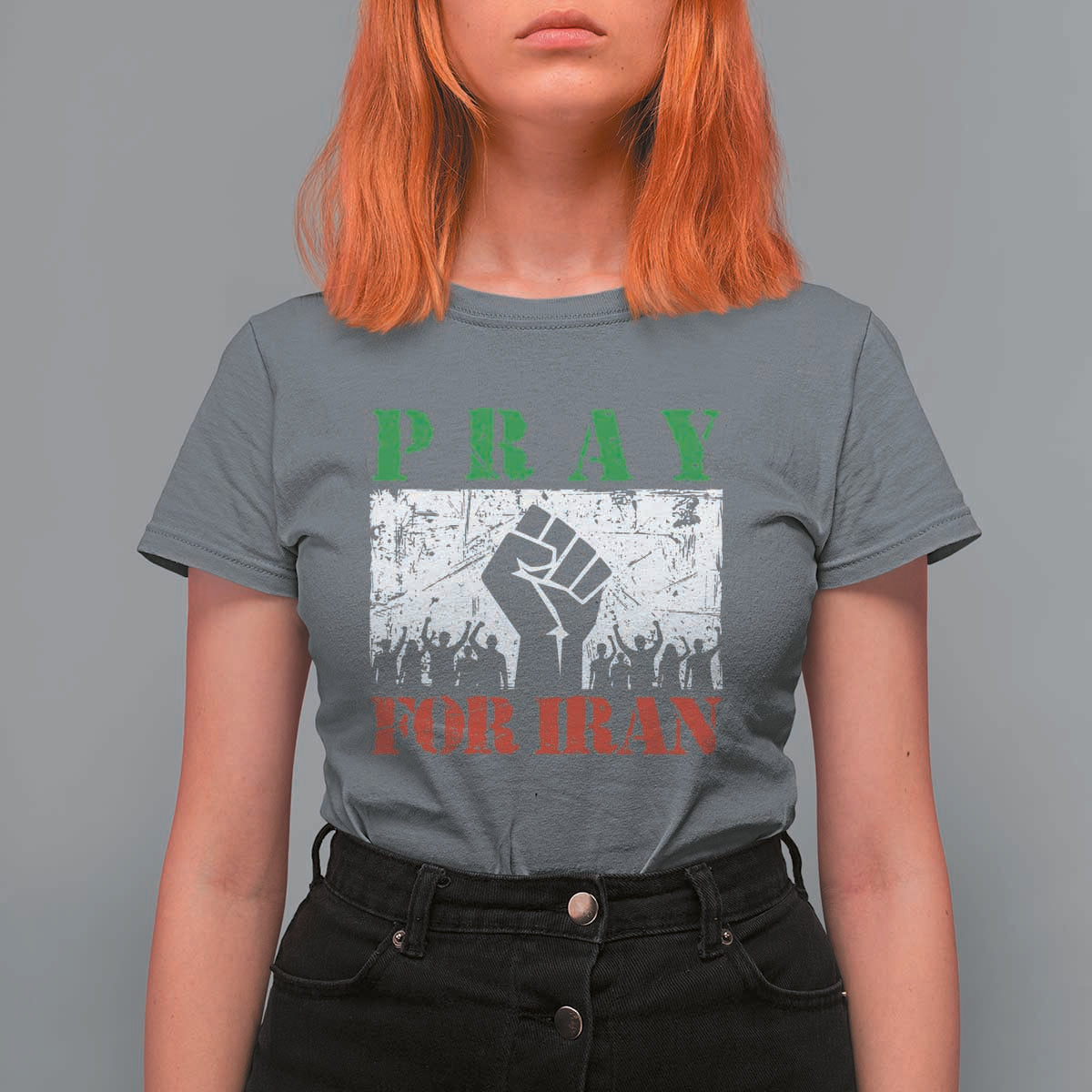 Pray For Iran T Shirt For Women Support Iranian People Peace