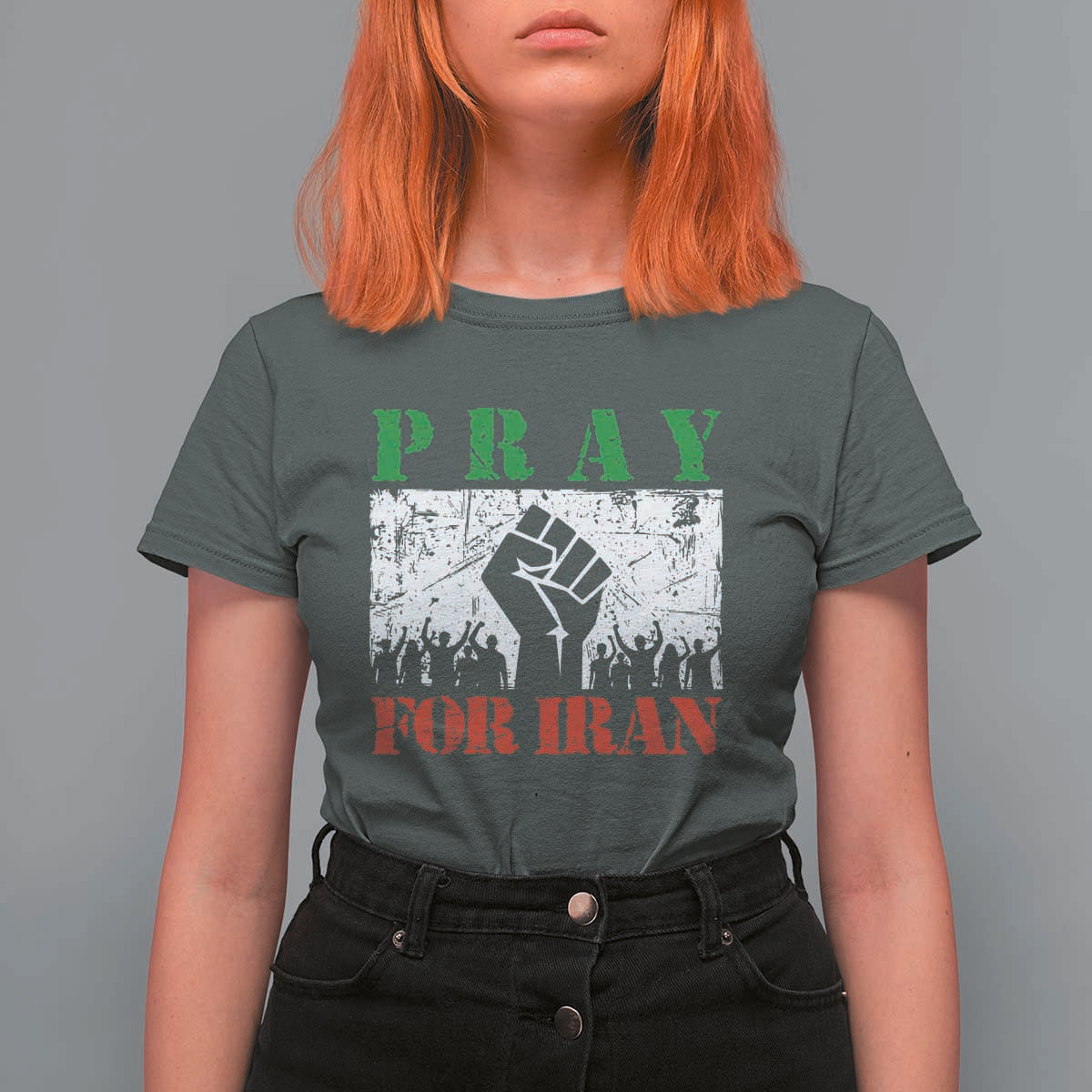 Pray For Iran T Shirt For Women Support Iranian People Peace