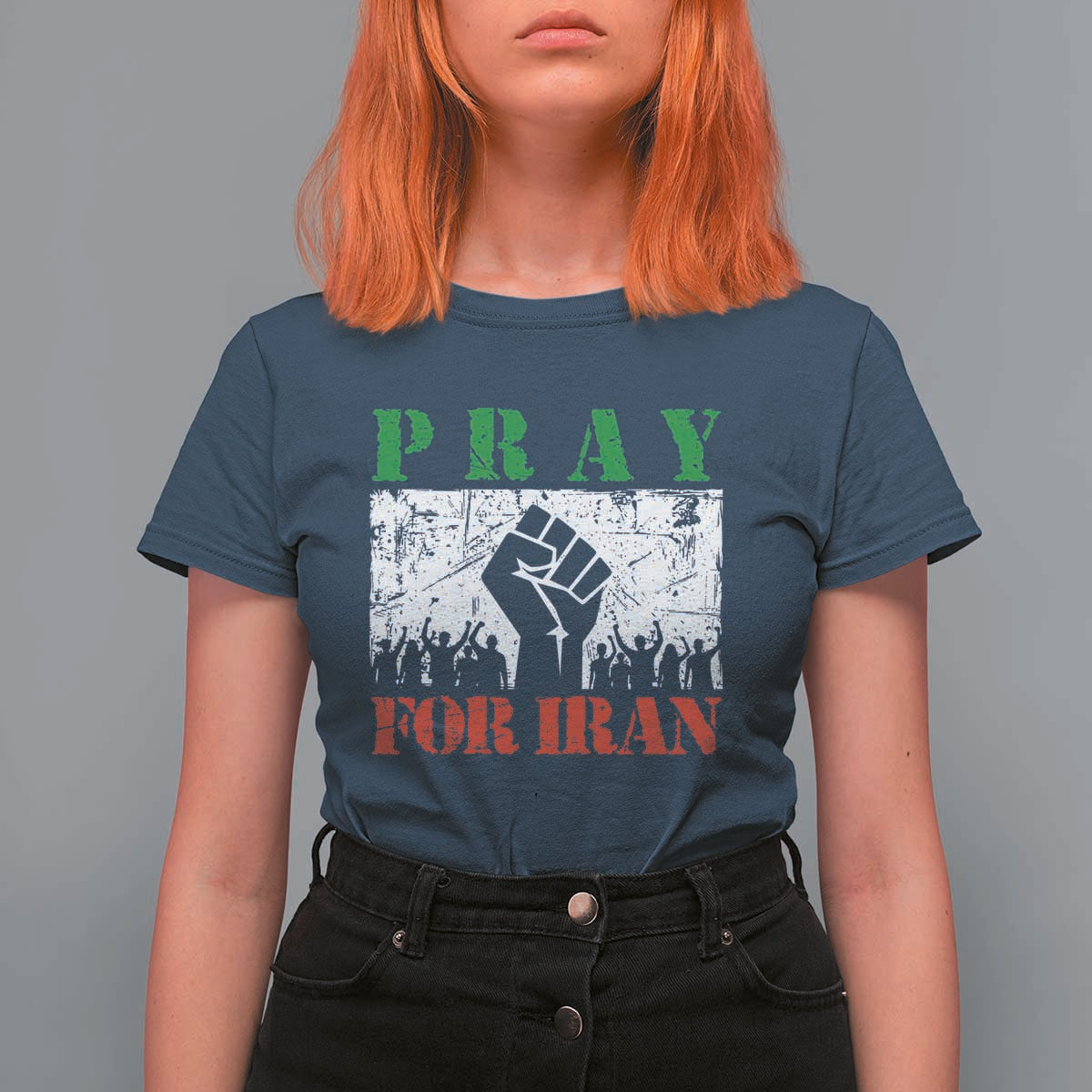 Pray For Iran T Shirt For Women Support Iranian People Peace