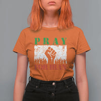 Pray For Iran T Shirt For Women Support Iranian People Peace