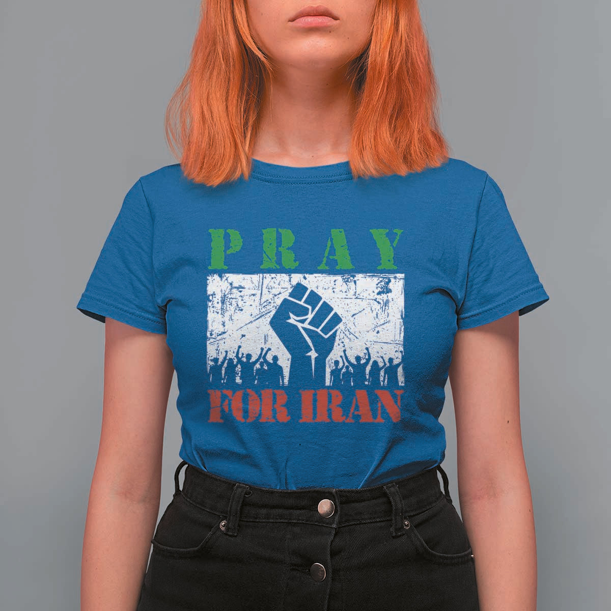Pray For Iran T Shirt For Women Support Iranian People Peace