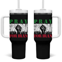 Pray For Iran Tumbler With Handle Support Iranian People Peace