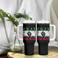 Pray For Iran Tumbler With Handle Support Iranian People Peace