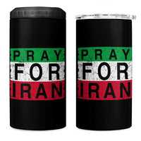 Pray For Iran 4 in 1 Can Cooler Tumbler Support Peace For Iran