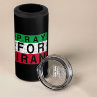 Pray For Iran 4 in 1 Can Cooler Tumbler Support Peace For Iran
