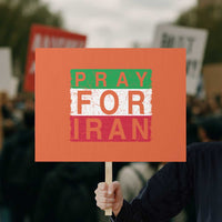 Pray For Iran Protest Sign Support Peace For Iran