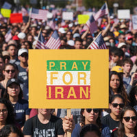 Pray For Iran Protest Sign Support Peace For Iran
