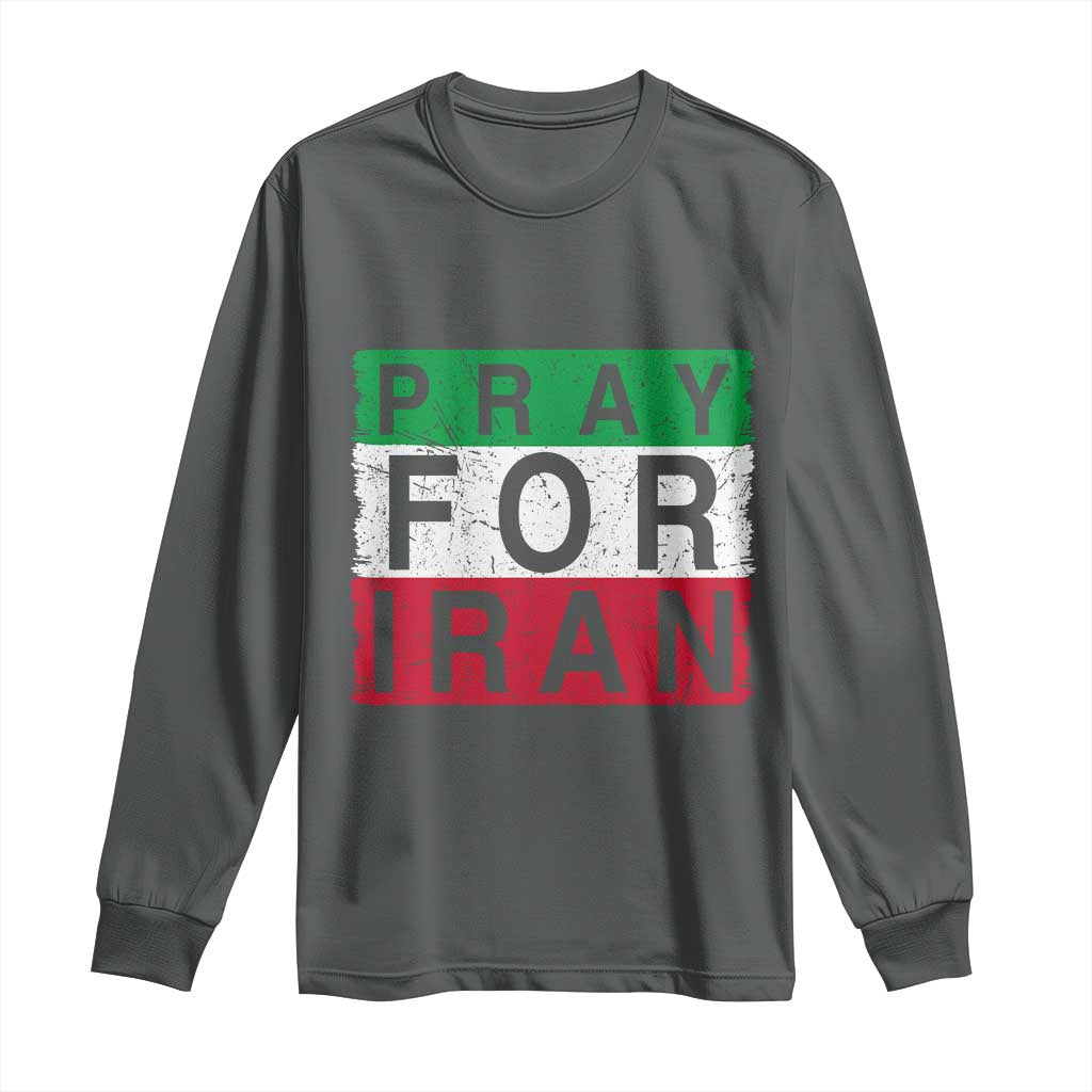 Pray For Iran Long Sleeve Shirt Support Peace For Iran