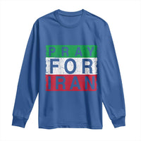 Pray For Iran Long Sleeve Shirt Support Peace For Iran