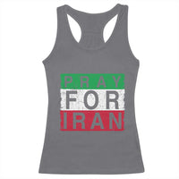 Pray For Iran Racerback Tank Top Support Peace For Iran