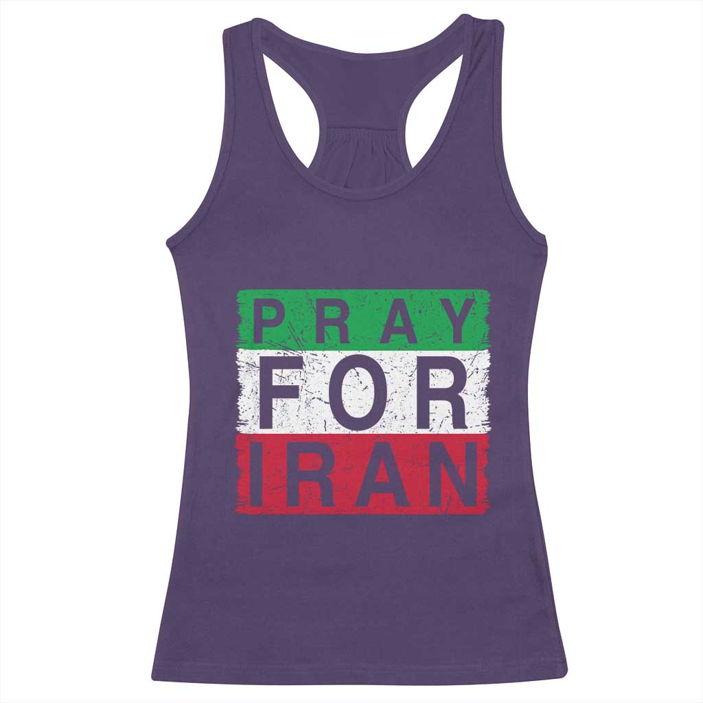 Pray For Iran Racerback Tank Top Support Peace For Iran