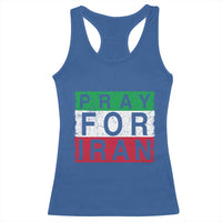 Pray For Iran Racerback Tank Top Support Peace For Iran