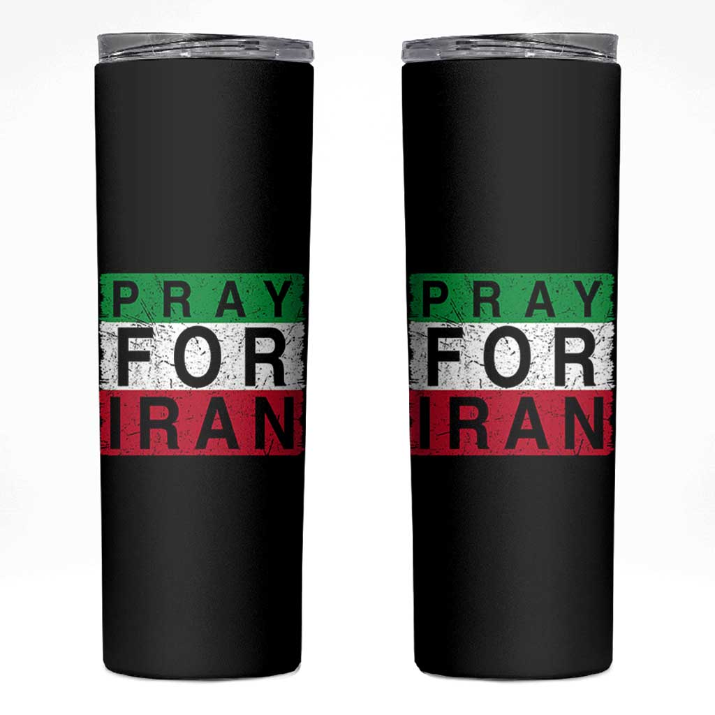 Pray For Iran Skinny Tumbler Support Peace For Iran