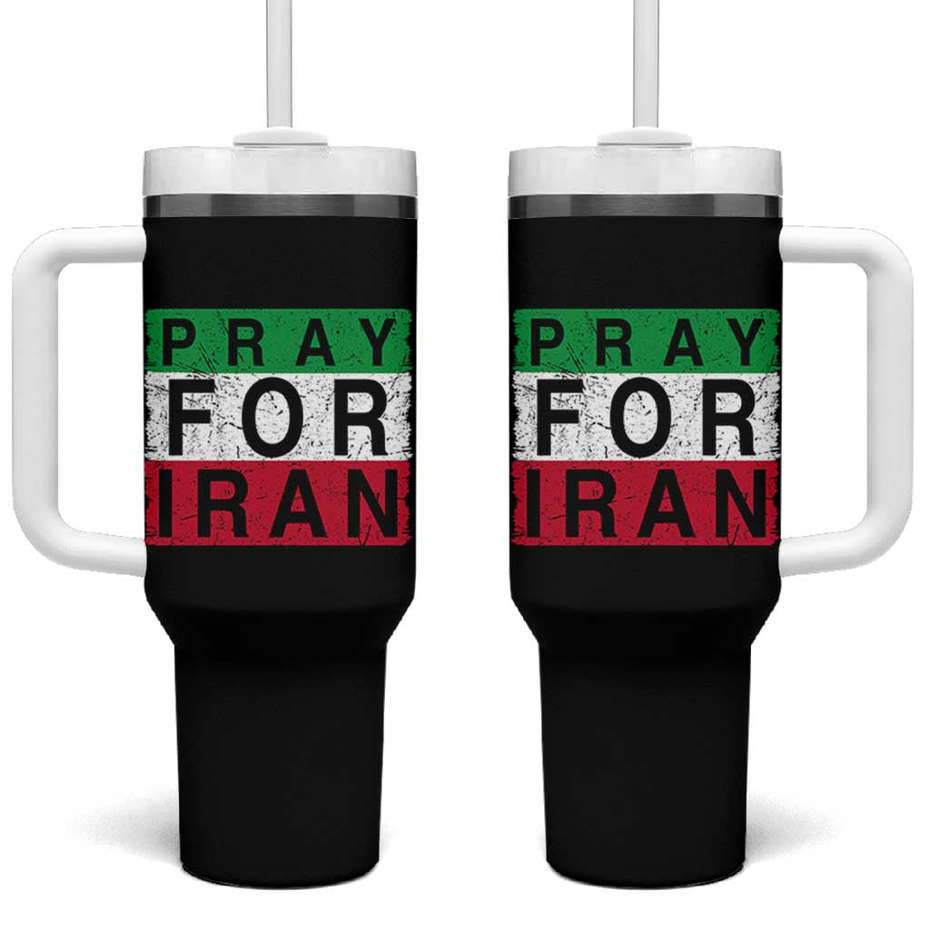 Pray For Iran Tumbler With Handle Support Peace For Iran