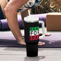 Pray For Iran Tumbler With Handle Support Peace For Iran
