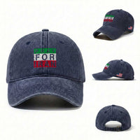 Pray For Iran Washed Cotton Baseball Cap Support Peace For Iran