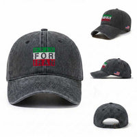 Pray For Iran Washed Cotton Baseball Cap Support Peace For Iran